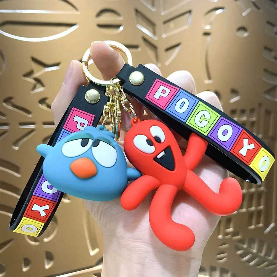 Set Wholesale POCOYO Keychain Pendant Figure Doll Toy Cute Cool Cartoon Doll Toy Model Figure Decoration Birthday GiftT251127