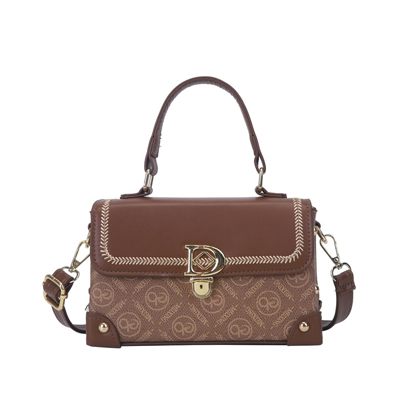 hot free shipping designer shoulder bags Fashionable Versatile Bag for woman brown vintage Thread Sequined packet