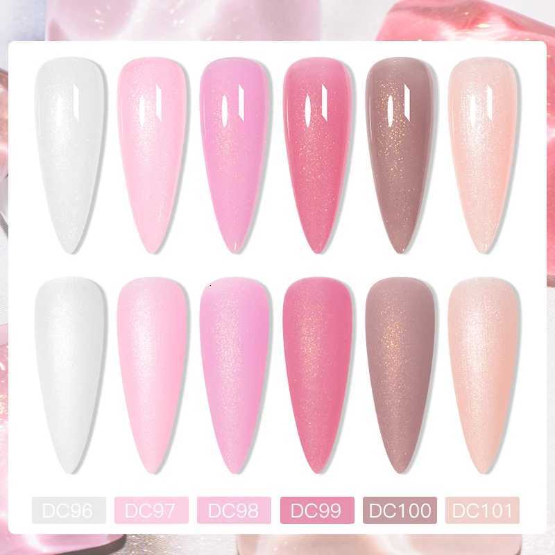 Mtssii 7ml Glitter Rubber Base Gel Polish Gold Sequins Coffee Pink White Base Gel Top Coat Soak Off UV LED Nail Art VarnishesT251127