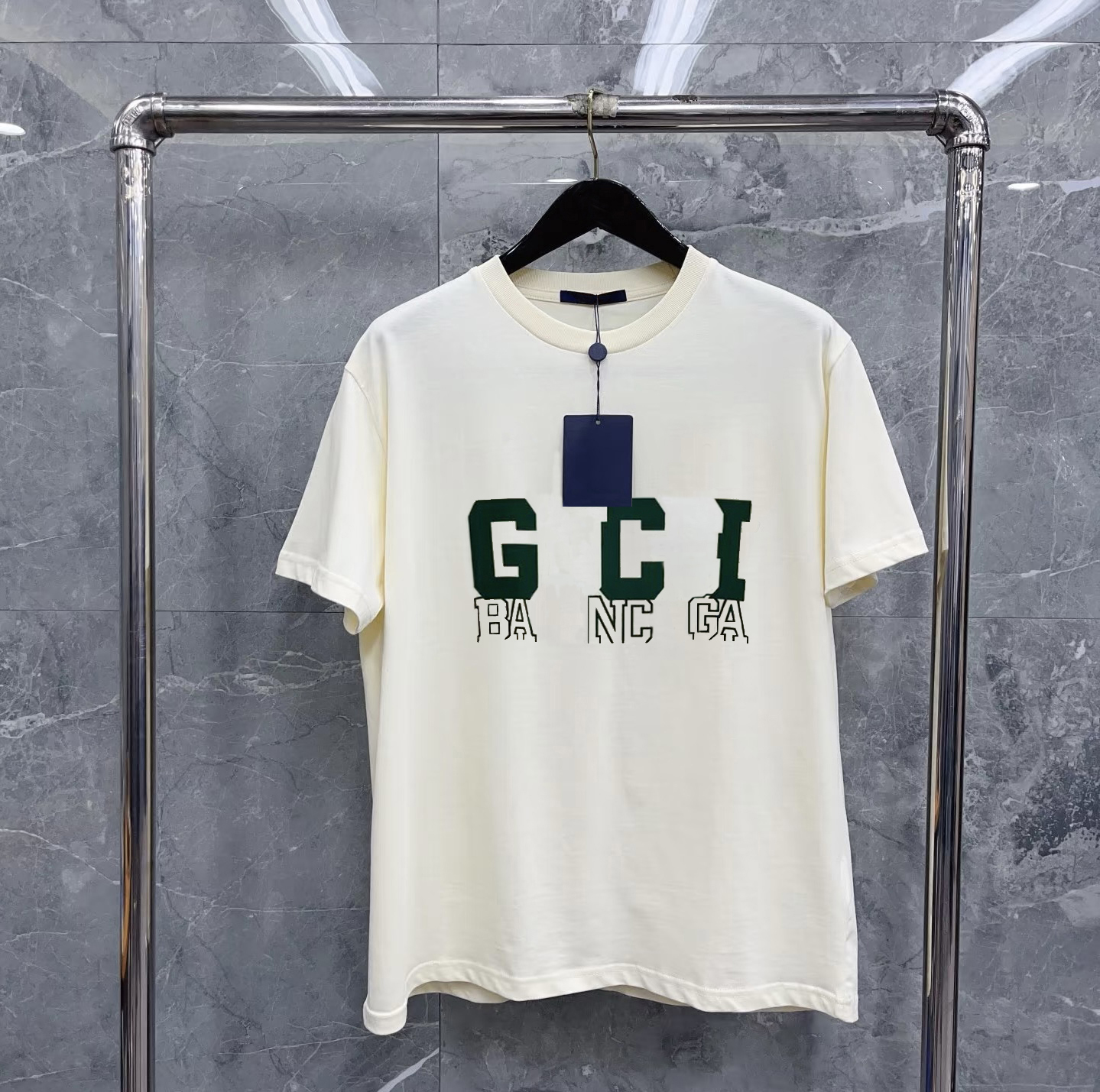 Summer new fashion brand short sleeve fashion T-shirt pure cotton round neck letter casual men's and women's T-shirt top