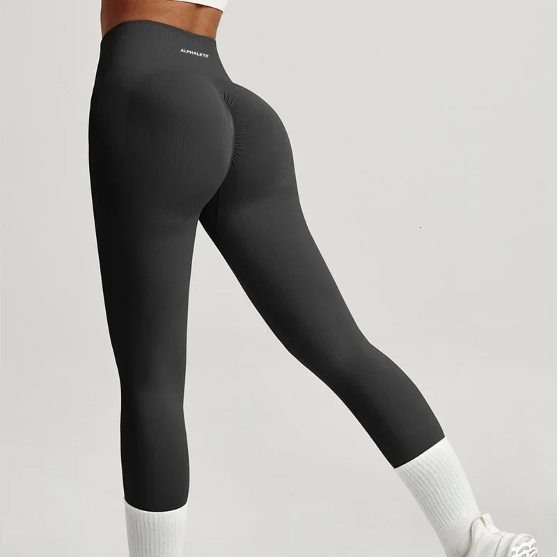 ALPHALETE Women Yoga Pants Leggings Hips Lifting Gym Leggings Seamless Sport Pants High Waist Fitness Leggings Workout Running 251114