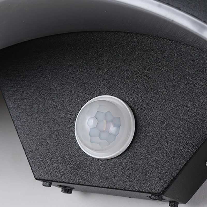 2PCS Outdoor Lights LED Motion Sensor 18W 24W IP66 Waterproof Wall Lamps Entrance Porch Garden Courtyard Aisle Street lightingM251127