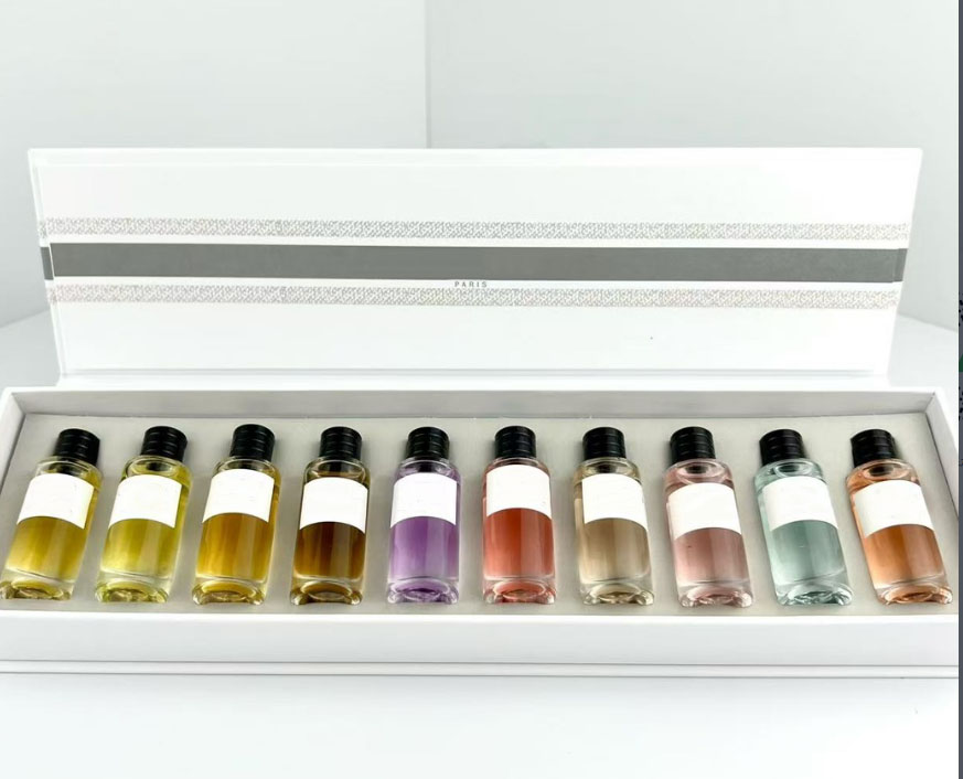 Perfume Fragrance Gift Set 7.5ml with 10pcs set Eau De Parfum Men Woman Long Lasting Smell Designer Brand Lady Girl Lucky Cologne Spray 10piece Mini Bottle High Quality