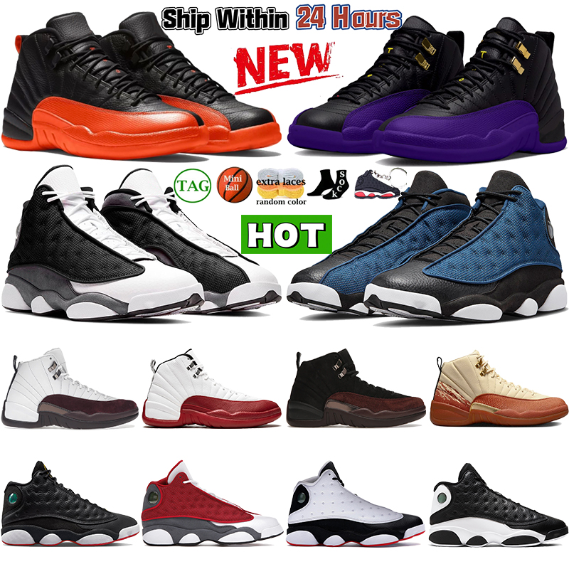 Mens 12 13 basketball shoes Brilliant Orange Black University Blue 12s 13s golf hyper royal reverse flu game Red Flint Reverse He Got Game men sneakers trainers