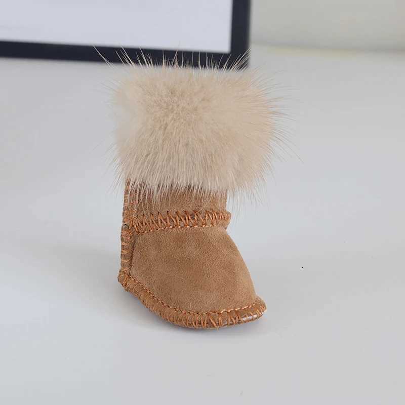 Luxury Fluffy Pompom Boot Shoe Keychain For Women Car Key Chain Bagpack Charm Accessories PendantT251127