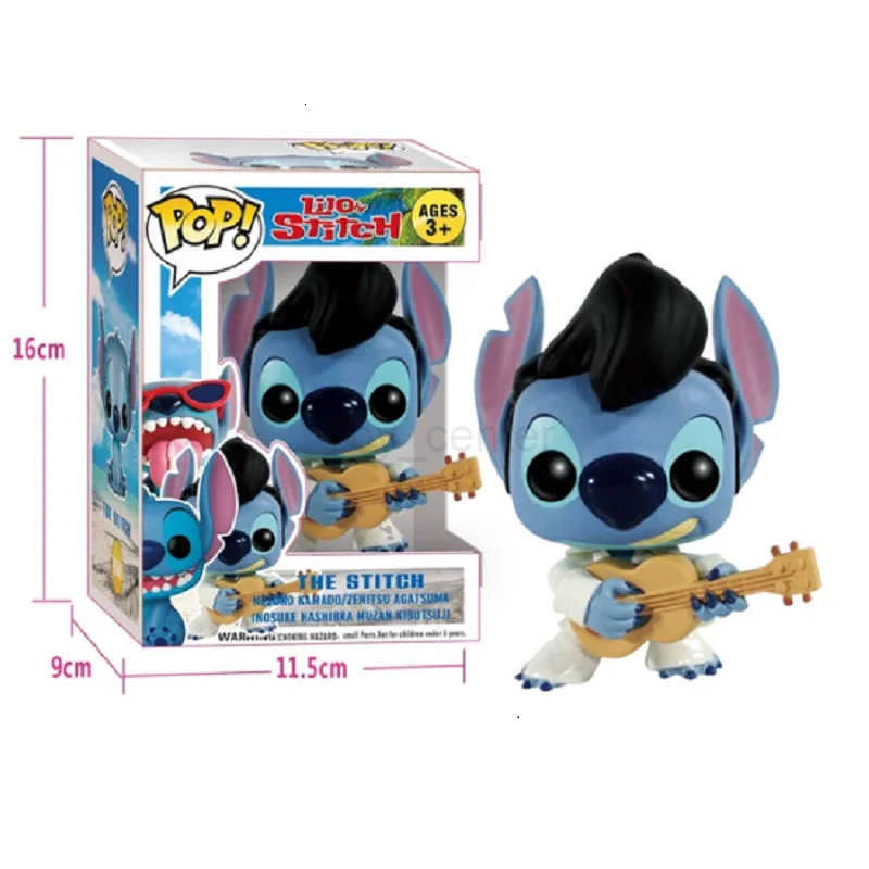 Disney Hot Sale MINISO Elf Star Baby Stitch Little Gold Handmade Vinyl PVC Doll Toy Childrens Gift H251127