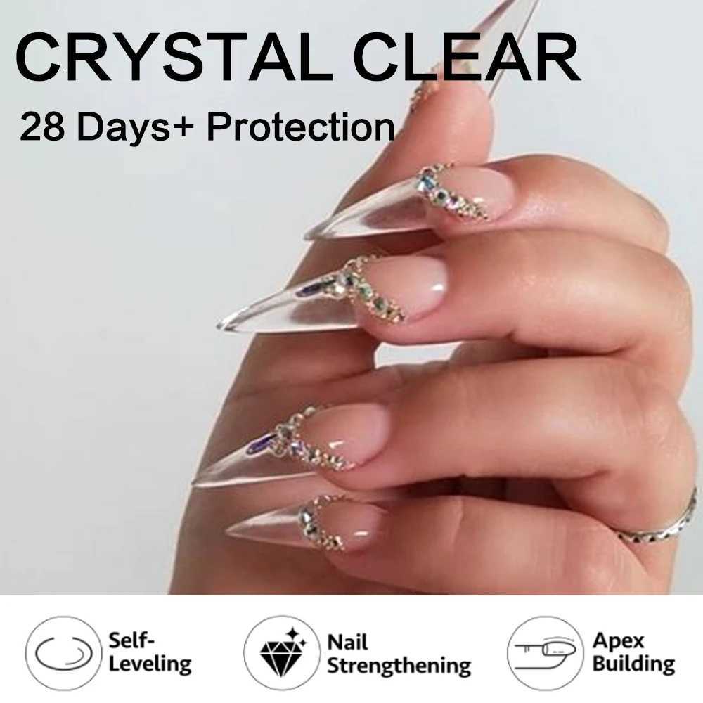 KODIES GEL Clear Builder Nail Gel Polish Brush On Construction Gel Extension Semi Permanent UV/LED Crystal Building Gel VarnishT251127