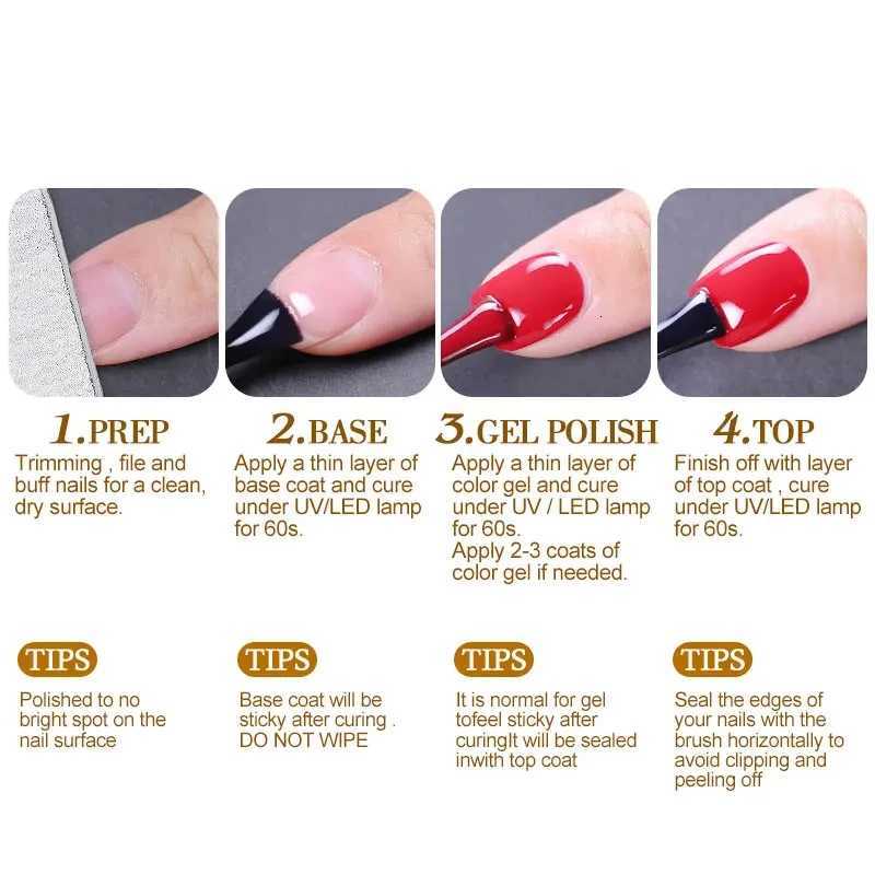 Clou Beaute 15ml Red Black White Green Neon Gel Nail Polish Base Top Coat Velvet Top 400 Colors Semi Permanent Gel Nail VarnishT251127