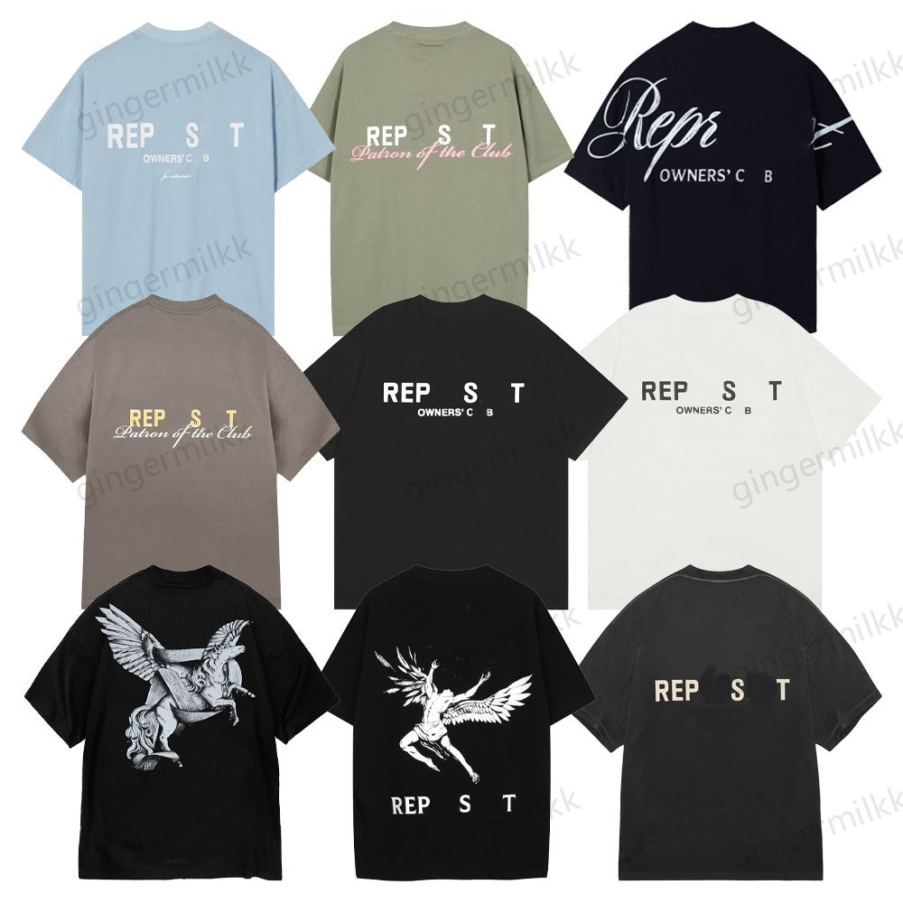 mens t shirt designer t shirts Classic printed women couple round neck pullover short sleeved T-shirt high street tee