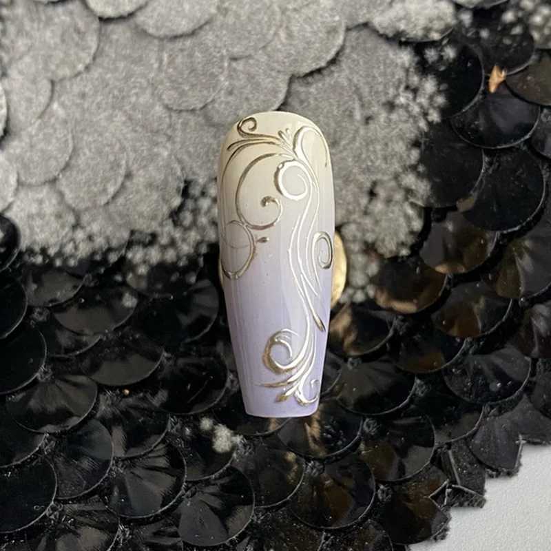 New Metallic Draw Painting Gel Polish Nail Art Soak Off Gel Nail Polish Flower Drawing Gold Silver Mirror Glitter UV Gel 5mlT251127