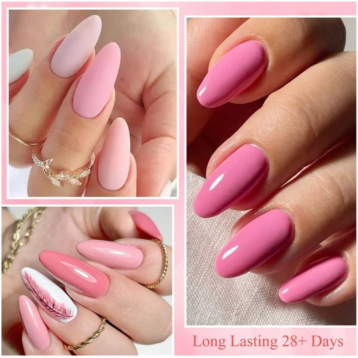 6pcs Gel Nail Polish Set HEMA Free Red Brown Color Semi Permanent Soak Off UV Gel Varnish Nail Art Decoration Nail Supplies DIYT251127