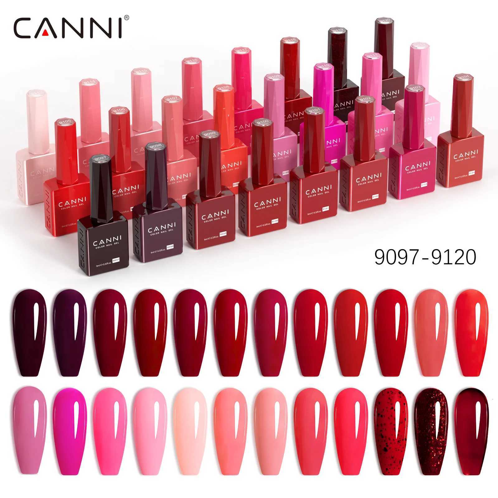 CANNI Hema TPO Free Nail Gel Polish Fall Nails Maillard Color Collection Semi Permanent Diamond Longwear Top Coat 9mlT251127