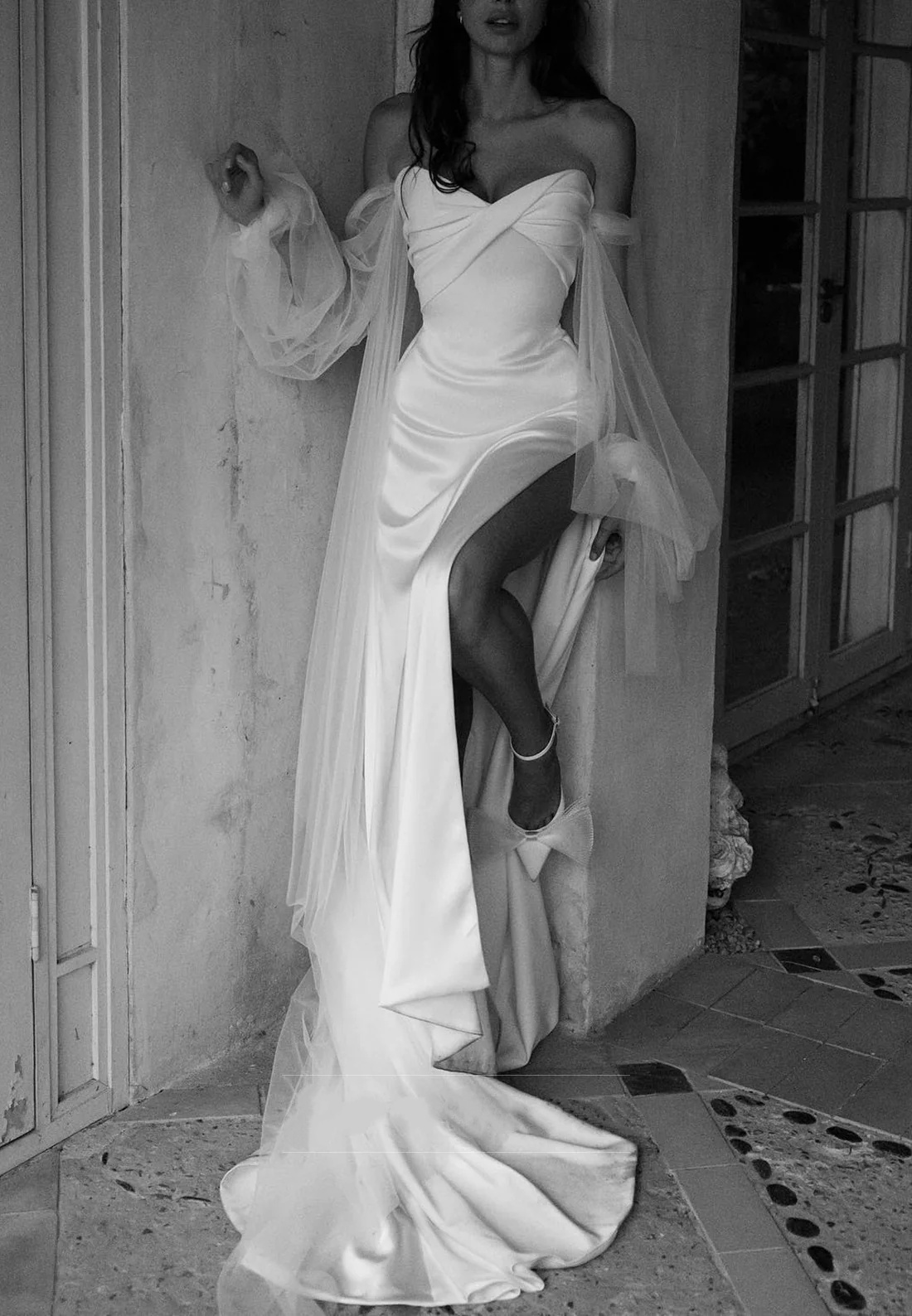 Vintage Strapless Wedding Dress Pleats Long Sleeves Bridal Gowns Custom Made Plus Size Vestidos De Novia 2026 Customized