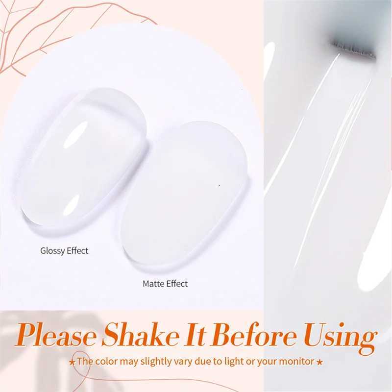 BORN PRETTY Milky White Jelly Nude Gel Nail Polish 10ml White Translucent Soak Off Gel Vernis Semi Permanent Need UV Light CureT251127