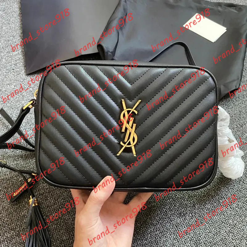 Designer Luxury Fashion Camera Lady Shoulder Bags Black Handbags Women Cross Body Bag Envelope Messenger Calfskin Classic Leather Handbags