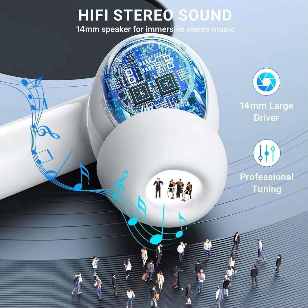 New 2025 Air Pro TWS Charging Wireless Headphones Noise Reduction In Ear Immersive HIFI Sound Headsets for Android ios