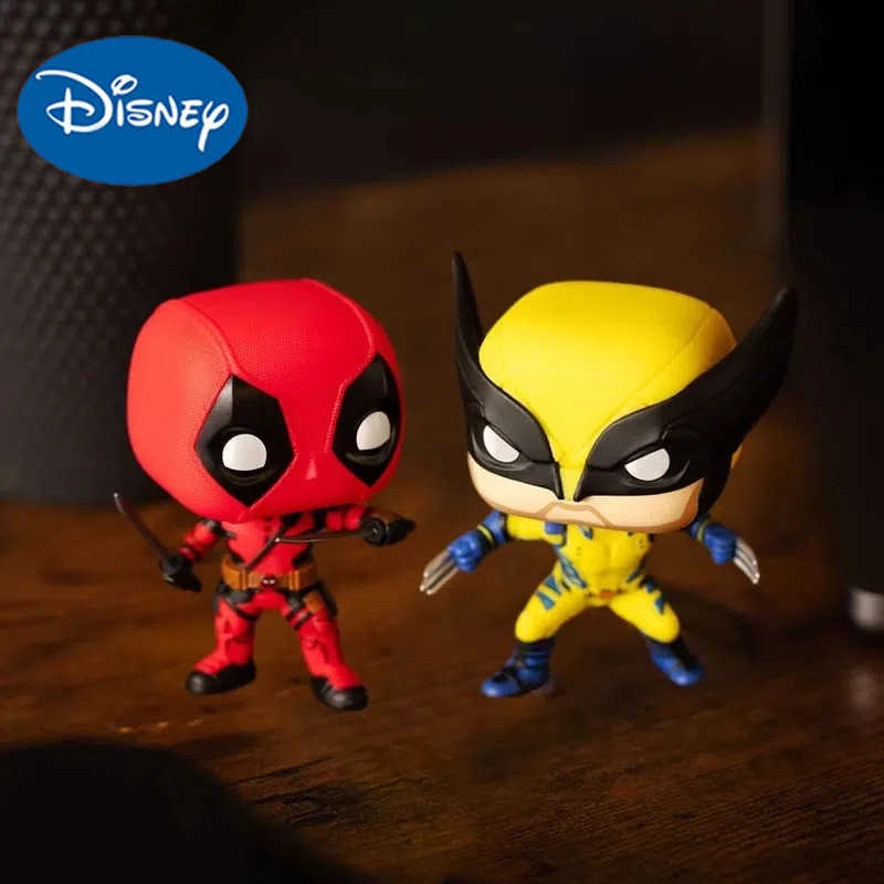 Disney Vfunko Marvel Pop Deadpool Dual Blades Edition Wolverine Figure - Movie Souvenir Trendy Toy Display Figure Gift Collectible H251127
