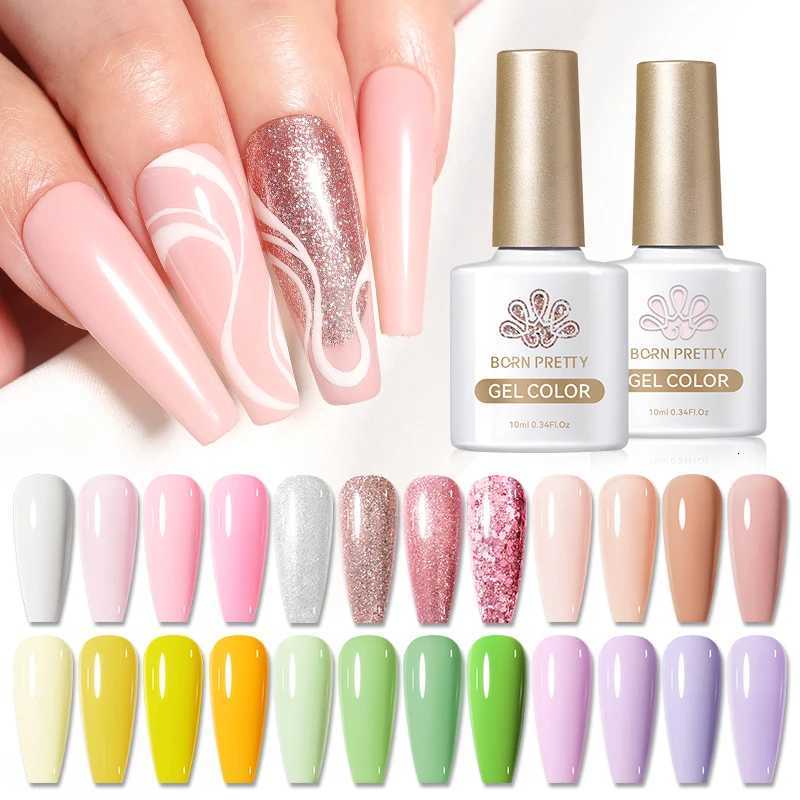 BORN PRETTY 10ML Macaron Gel Nail Polish All For Manicure Semi Permanent Varnishes Soak Off Gel UV LED Base Top Coat GelT251127