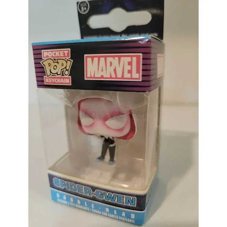 Disney FUNKO NEWest Arrival Spiderman Series Gwen Keychains Thor Keychain Captain America Action Figures Toys with Box H251127