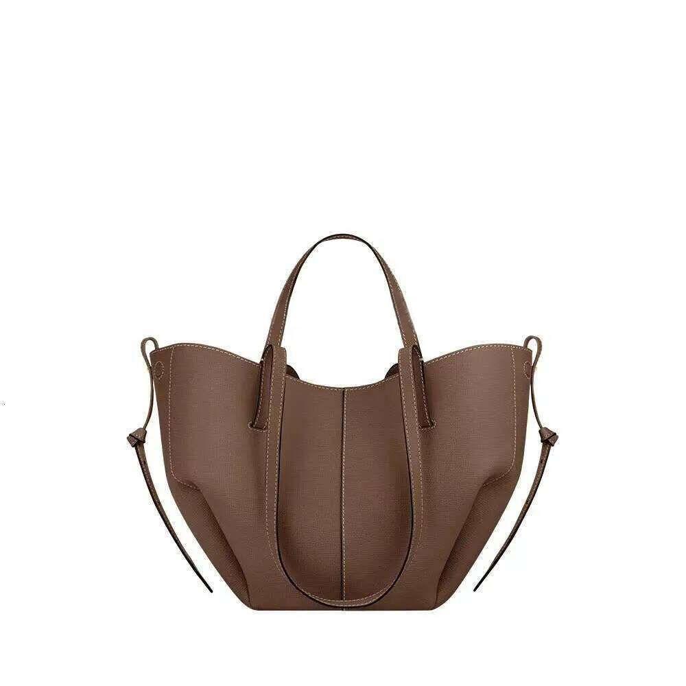 Designer Bag Le Cyme Bag Mini Tonca Textured Duo Shoulder Camel Numero Un Nano Ma Tote Women Cross Body Bags Lady Handbag Leather Bag Half Moon Underarm polenelys