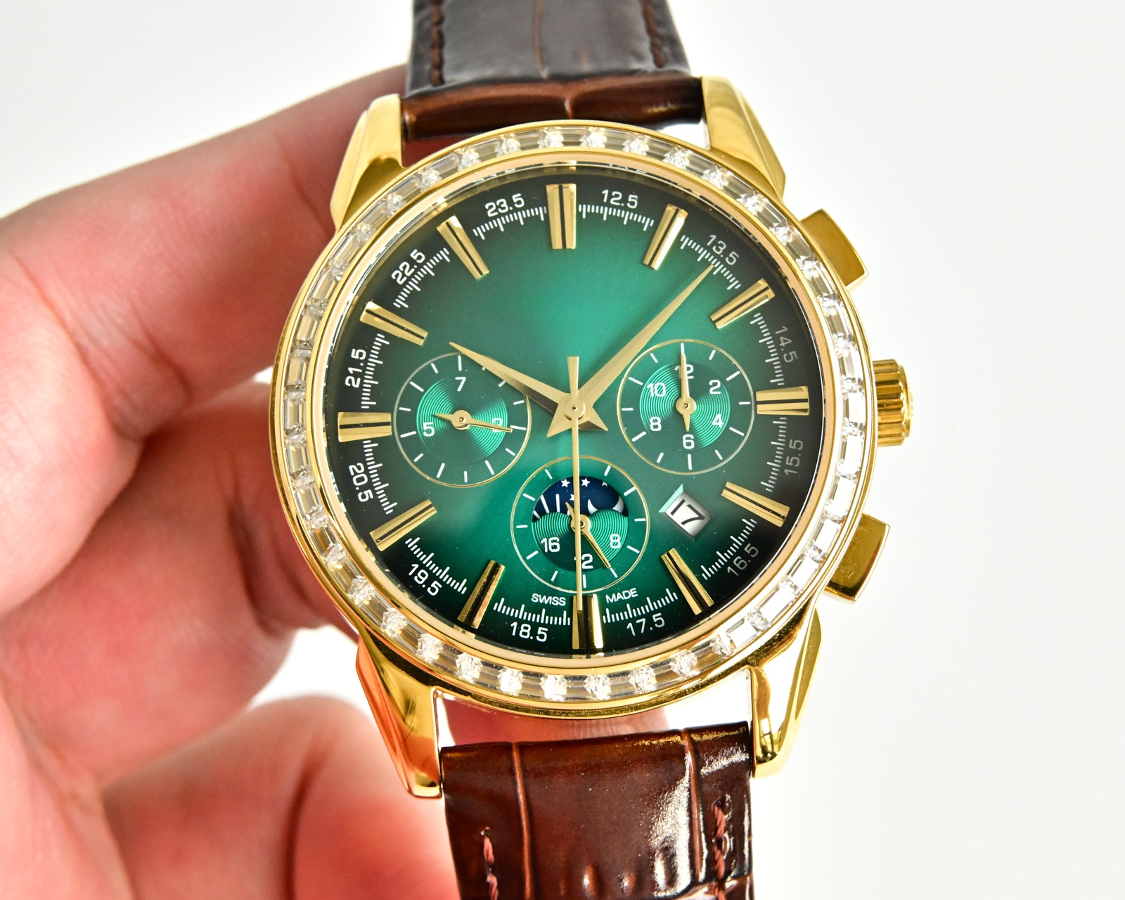 5271/11P-010 Luxury Mens Watch 9100 Automatic 41mm Perpetual Calendar Stainless Steel Moonphase Sapphire Crystal Luminous Water Resistant