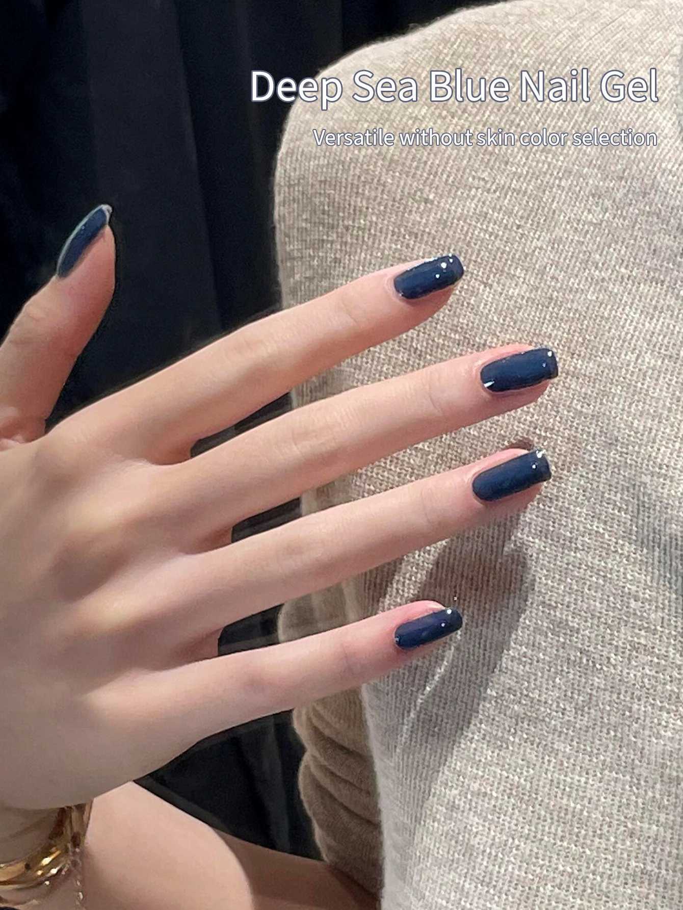 16ml Sea Blue Color Gel Nail Polish Brown Gel Semi Permanent UV Gel Summer Soak Off Nail Art Gel VarnishesT251127