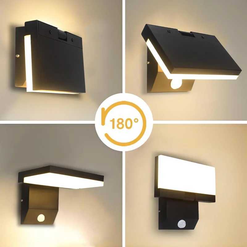 Modern Outdoor Wall Lamp LED waterproof IP65 Sensor Wall lights Garden Courtyard Balcony Corridor Porch Bedroom Indoor LampsM251127