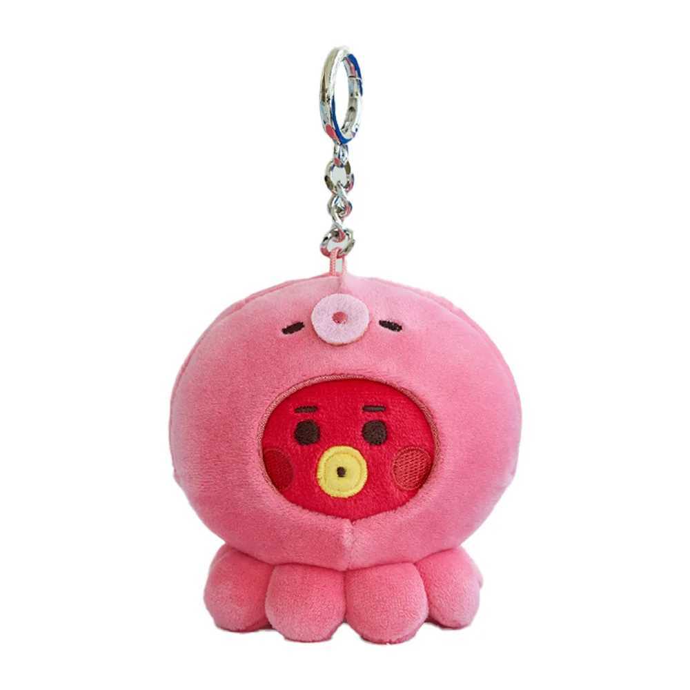 NEW 10CM BT21 Popular Anime Kawaii Cooky Tata Rj Mini Keychain Pendant Ocean Friends Doll Bag Pendant Ornament GiftT251127