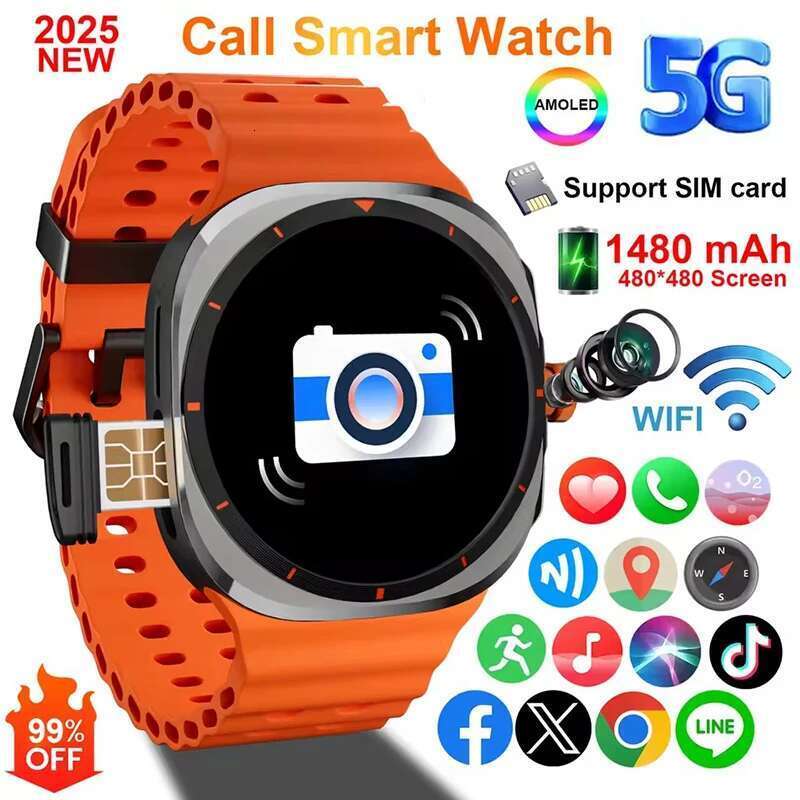 U8 Ultra Smart Men 32GB Memory NFC Bluetooth Call IP68 Waterproof Outdoor Sport Watch New Upgraded Compass smartwatch