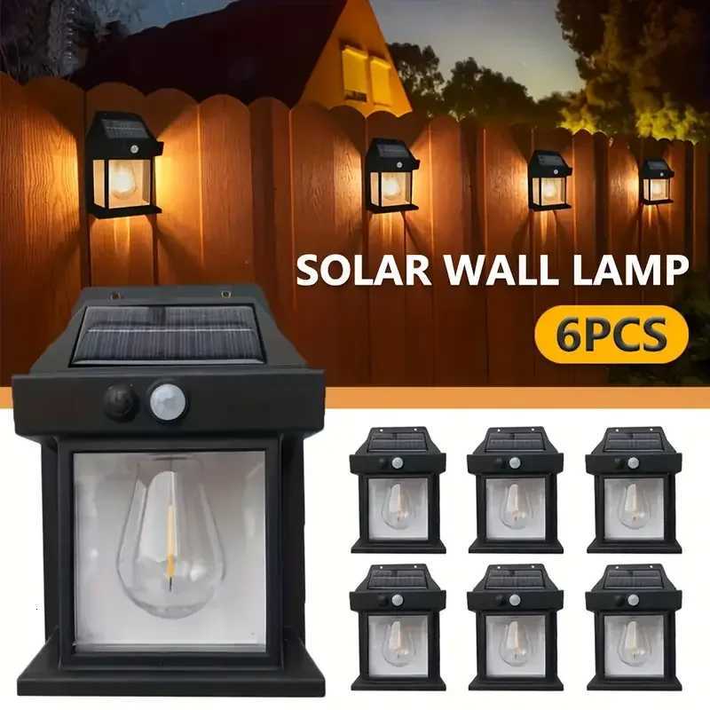 1/2/4/6PCS Intelligent Solar Lights with Three Levels of Dimming and Waterproof Outdoor Spotlights Suitable for Terrace PorchM251127