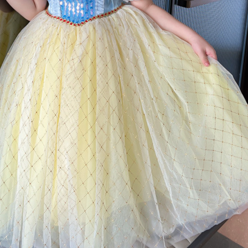 Disney children's designer clothing girls A-line skirt birthday dress beach dress Snow White children's clothes girls Elsa dress children�