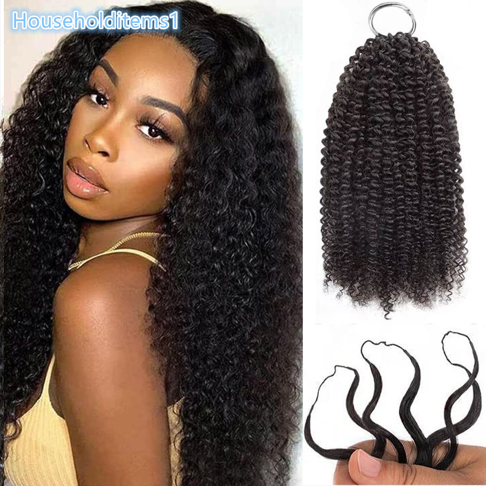 New Feathering Tip Crochet Human Hair Pixie Curly Braiding Hair Virgin Boho Braids Human Hair Bundle