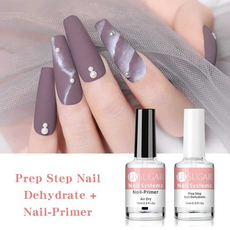 UR SUGAR 15ml 2Pcs/Set Nail-Primers Nail Prep Dehydrator Set No Need UV LED Lamp Manicures for Nail Art Gel Nail Polish DesignT251127