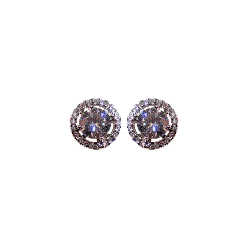 A 2025 new minimalist earring with two earrings, featuring Korean style and a trendy internet celebrity sier needle design
