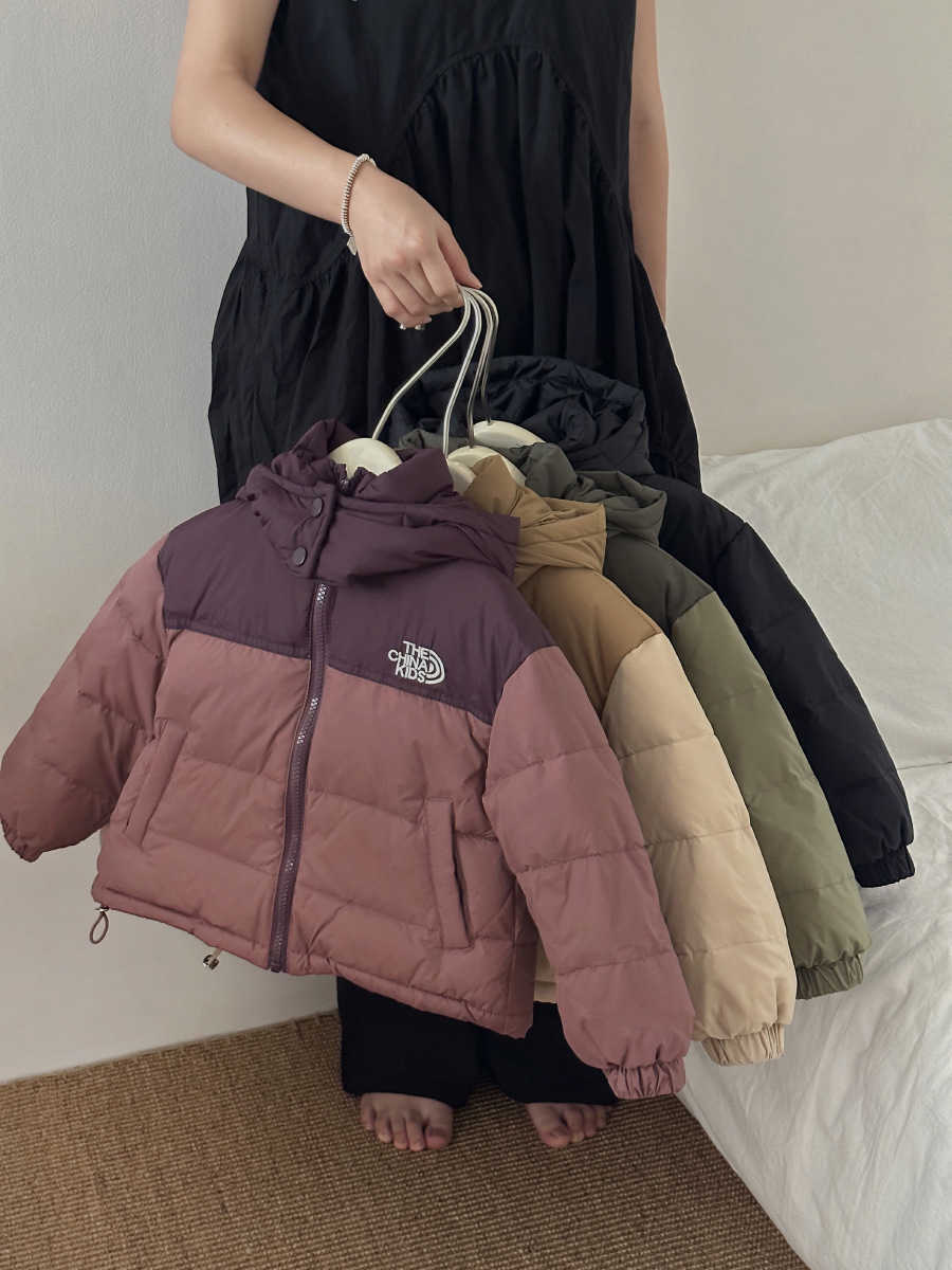 Autumn and Winter New Style Children's Warmth-Protective Coat - Boys and Girls' Casual, Detachable Hooded Children's Downy Fleece Winter Coat J251127