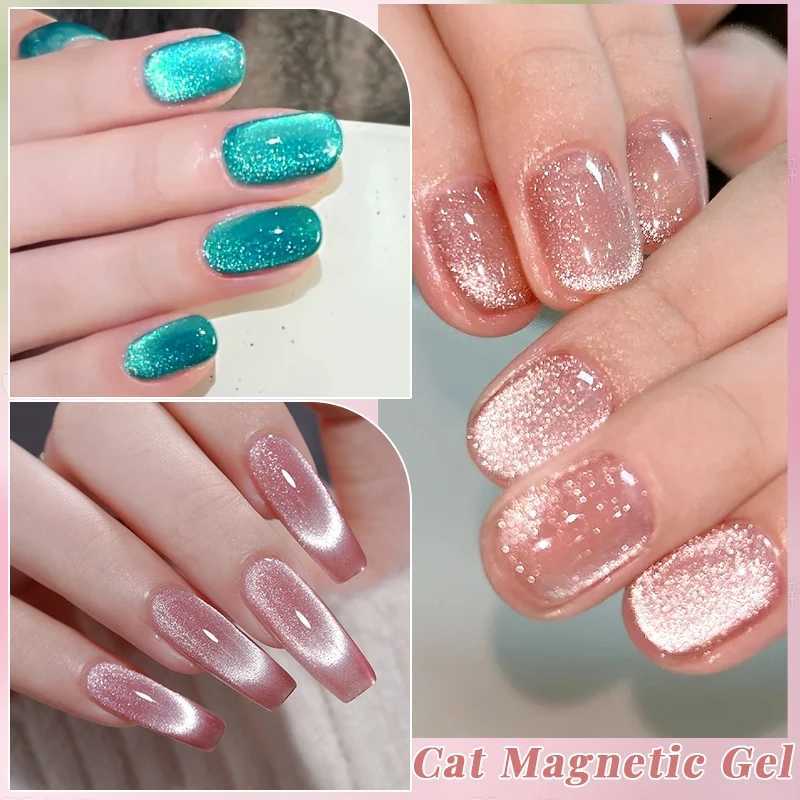 UR SUGAR 15ml Jelly Pink Cat Magnetic Gel Nail Polish Glitter ICE Soak Off Ceramic UV Gel Semi-permanent Nail Supplies ManicureT251127