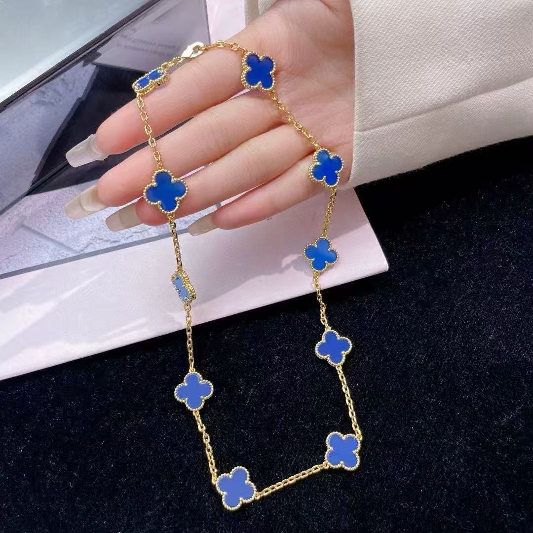 Van Clerf Necklace Designer For Woman Luxury Van Keef Clovers Necklace Fan Light Luxury Van Cleeg Necklace Gift For Girlfriend And Girlfriend Will Not Fade 282