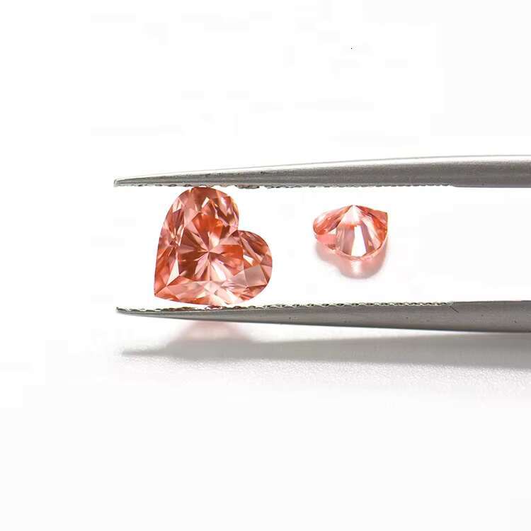New Product IGI Certificate Heart Brilliant Cut Fancy Intensive Pink Lab Growth Diamond CVD