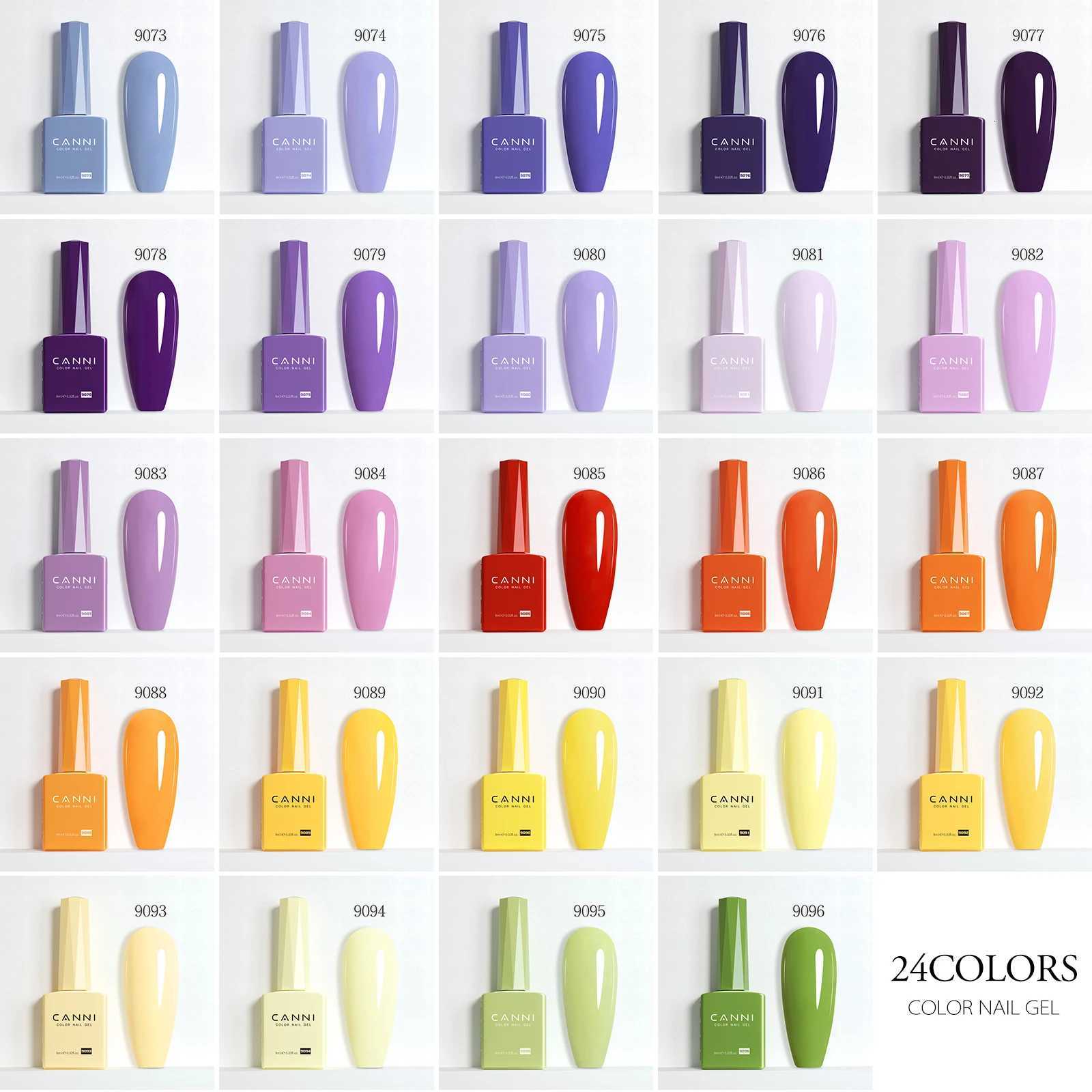 CANNI 9ml Nail Gel Polish Green Color Cat Eye Magnetic Nails Soak Off UV LED Semi Permanent HEMA/TPO FREE Vegan Halal Gel NailsT251127