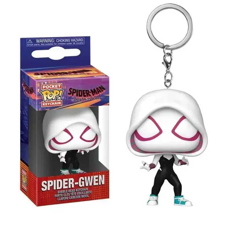 Disney NEW FUNKO POP Spider-Man Spider-GWEN GREEN GOBLIN ZOMBIE HUNTER SPIDEY Peter Parker Mysterio Keychain Vinyl Figure Toys H2511271