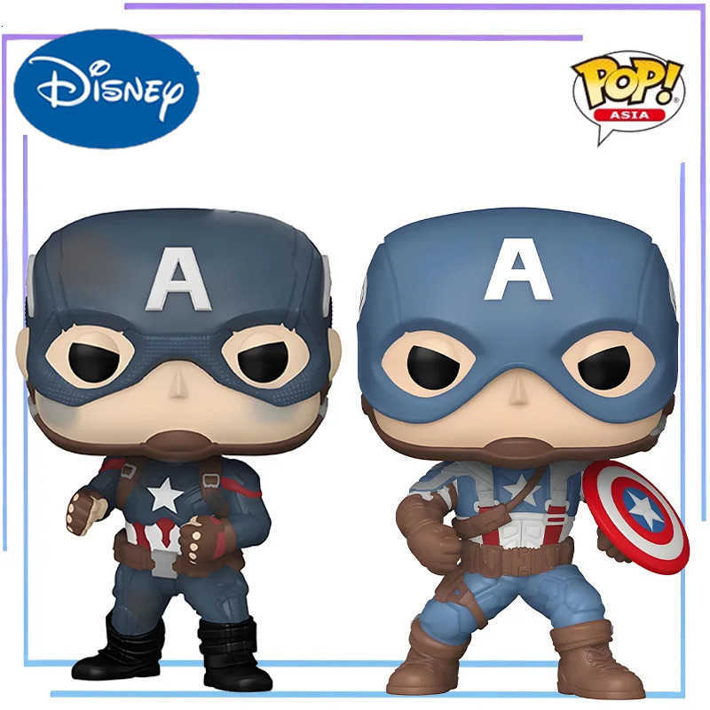 Disney Genuine Edition FUNKO POMarvel SeriesThe Avengers Captain America Anime Action Figure Ornament Model Toys Collectible Model H251127