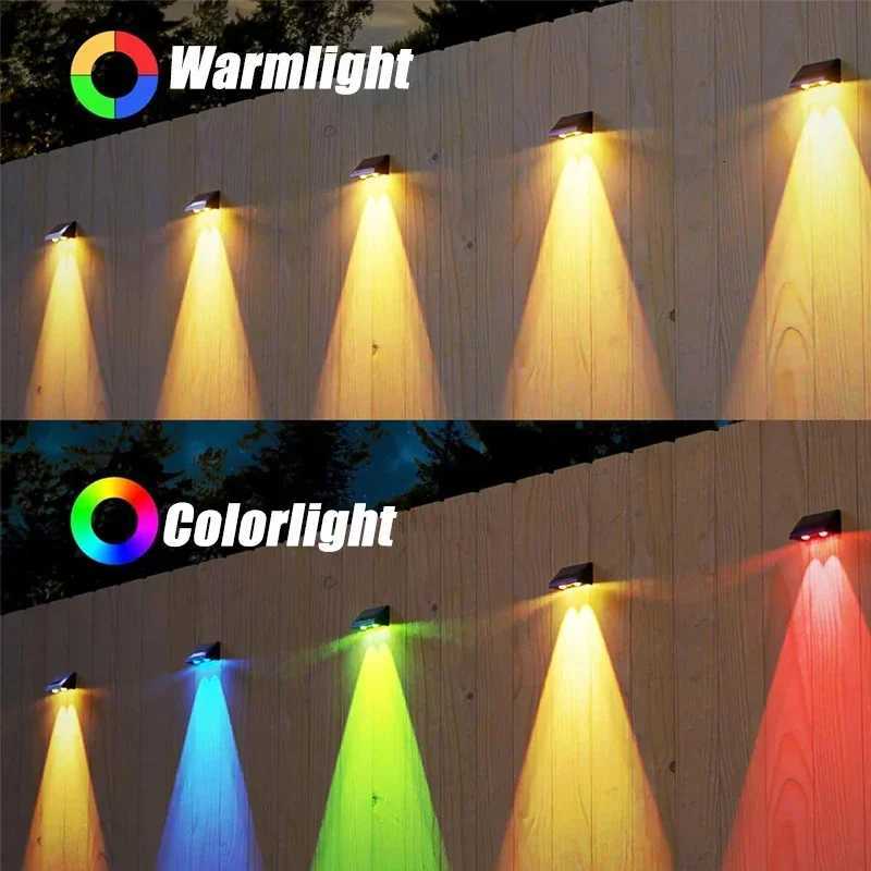 Solar Wall Light Outdoor LED Lamp Waterproof 1/2/3/4LED Beads Solar Powered for Porch Balcony Countyard Wall Fence DecortionsM251127