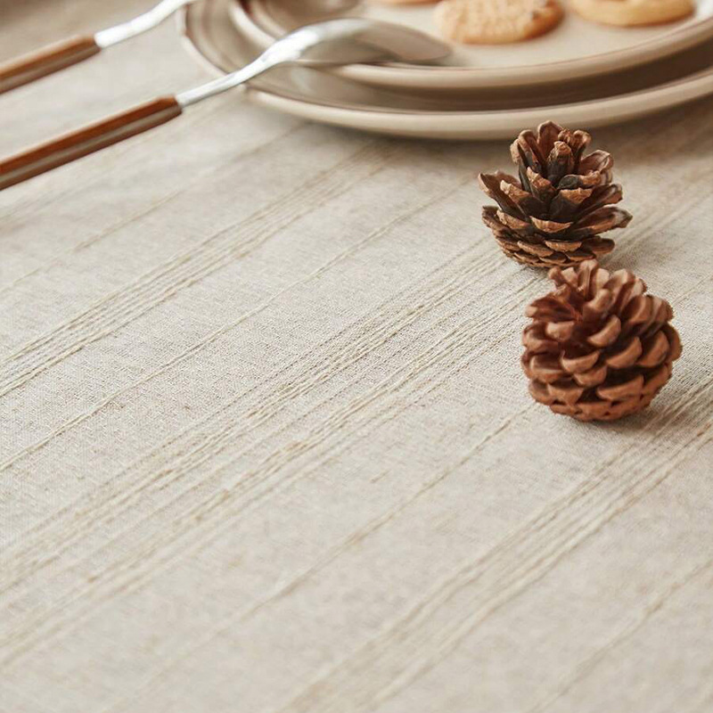 A843 European classical cotton and linen tablecloth line tassel atmosphere tablecloth dustproof decorative cloth living room coffee table cover
