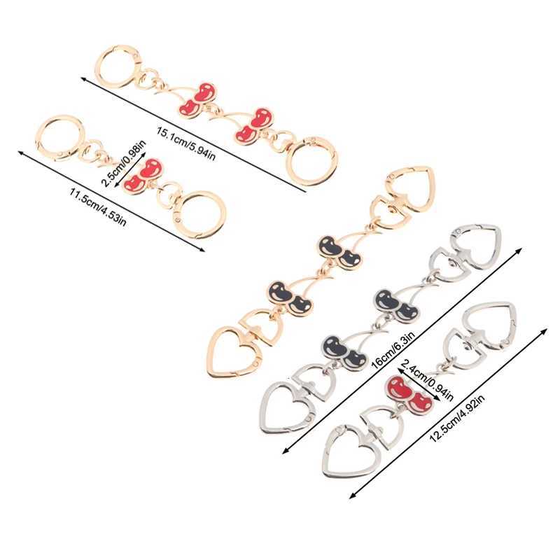 CC881Piece Heart Buckle Cherry Bag Chain DIY Bag Strap Extension Replacement Womens Bag DecorationT251127