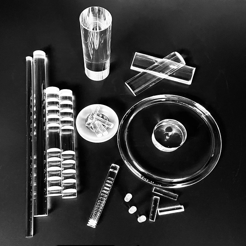 Professional Custom Fused Silica High Transmittance Quartz Rods Quartz Stirring Rods for Laboratories