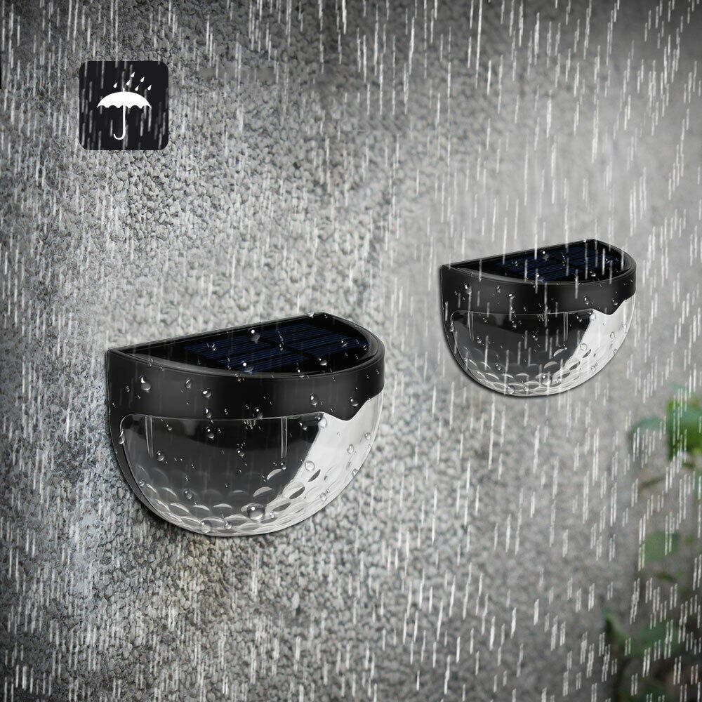 Outdoor Wall Light Waterproof LED Built-in Battery Solar Powered Sunlight Charging Road Street Passage Sensor Wall Mount Lamp