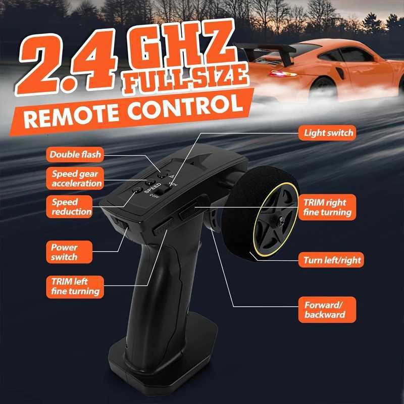 24G RC Drift Car 1/43 4WD Remote Control Car High Speed Electric Radio Controlled Mini Racing Car Model Boy Toys Hobby Gift Hot Y251127