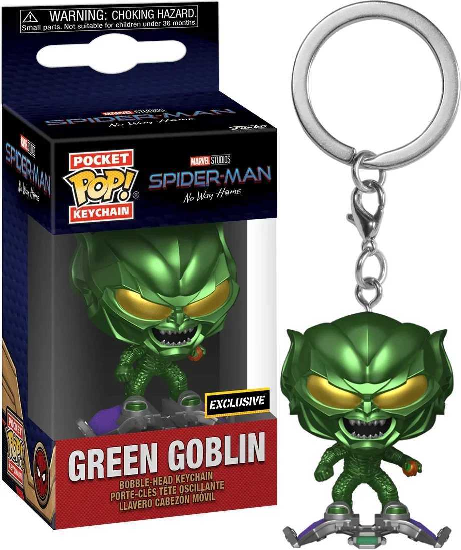 Disney NEW FUNKO POP Spider-Man Spider-GWEN GREEN GOBLIN ZOMBIE HUNTER SPIDEY Peter Parker Mysterio Keychain Vinyl Figure Toys H2511271