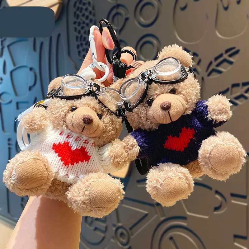 Cartoon Brown Bear Doll Plush Bear Pendant Bag Accessories Cute Plush Hangings Ornament Bag PendantT251127
