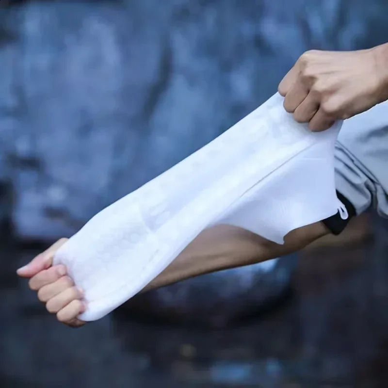 Womens rain boots cover waterproof wearresistant silicone anti slip reusable shoe protector suitable for outdoor rainy days 250427h